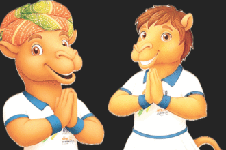 राजस्थान की खेल भावना का प्रतीक खम्मा-घणी शुभंकर का अनावरण