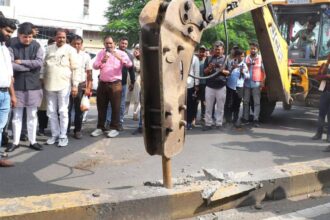 इंदौर में BRTS को तोड़ने की प्रक्रिया शुरू, कांग्रेस ने उठाए सवाल