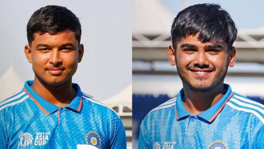वैभव सूर्यवंशी और आयुष म्हात्रे को टीम से बाहर किया गया
