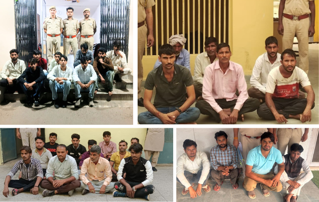 जयपुर रेंज में असामाजिक तत्वों के खिलाफ बड़ी कार्रवाई, 551 गिरफ्तार
