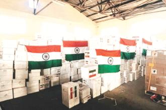 भारत ने अफगानिस्तान को 16 टन दवाइयां और किट भेजी