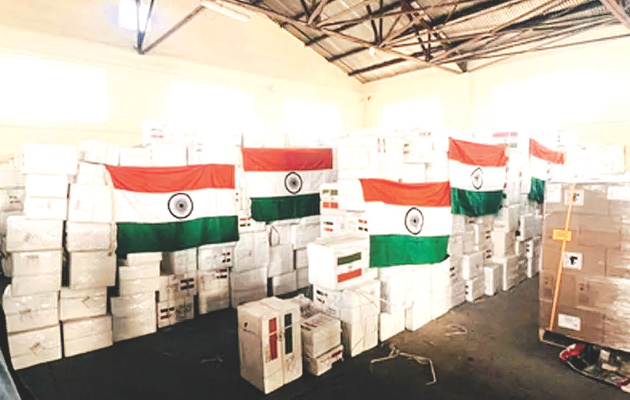 भारत ने अफगानिस्तान को 16 टन दवाइयां और किट भेजी