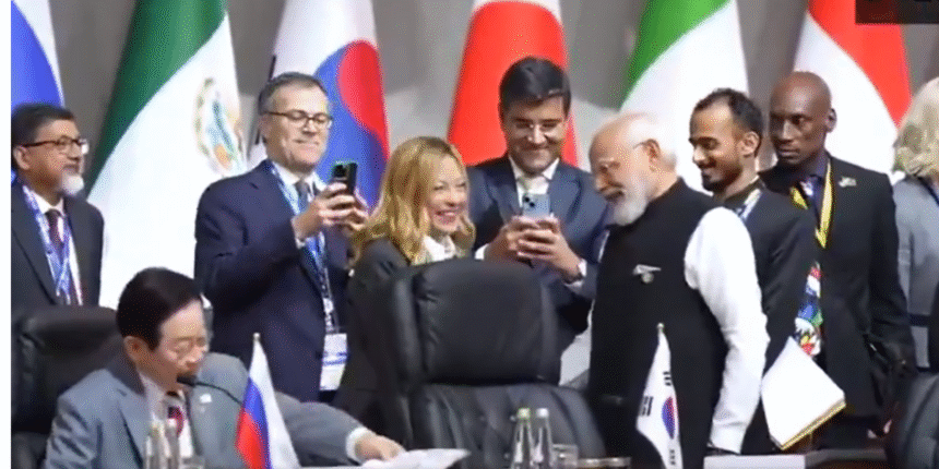 G20 शिखर सम्मेलन में पीएम मोदी और जॉर्जिया मेलोनी की मुलाकात