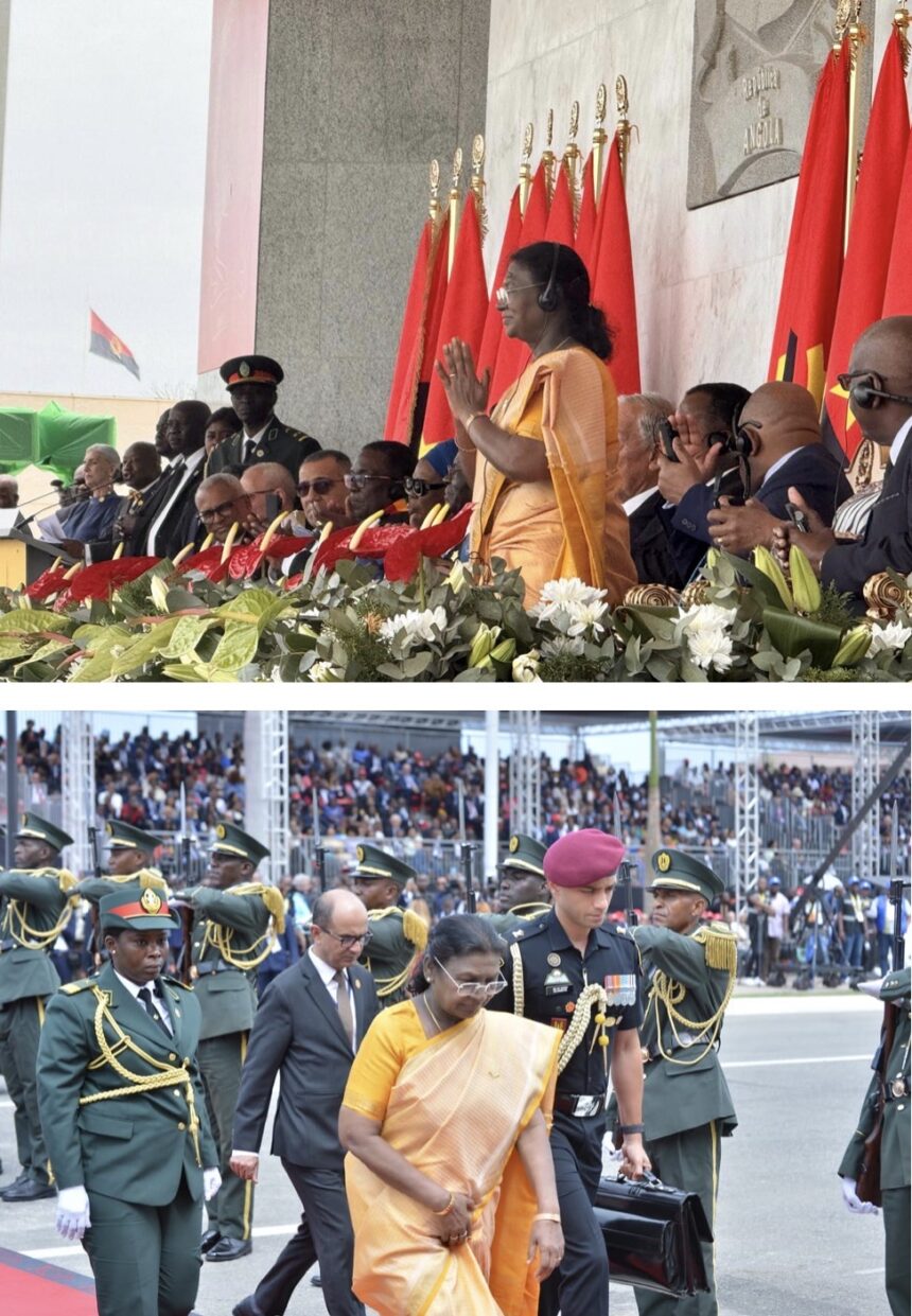 राष्ट्रपति मुर्मु ने अंगोला की स्वतंत्रता समारोह में भाग लिया