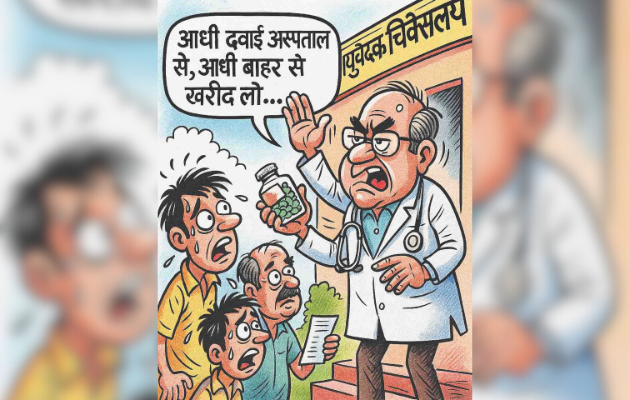 कोटा के आयुर्वेदिक अस्पताल में दवाइयों की कमी से मरीजों में बढ़ी परेशानी