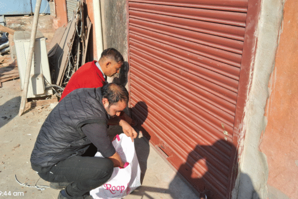 किशनपोल जोन में अवैध निर्माण पर नगर निगम की सख्त कार्रवाई